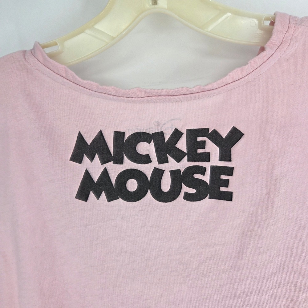 Disney Mickey Mouse Friends Pink Graphic Muscle Tank Top XL 15-17 Sleeveless Tee - Picture 6 of 7